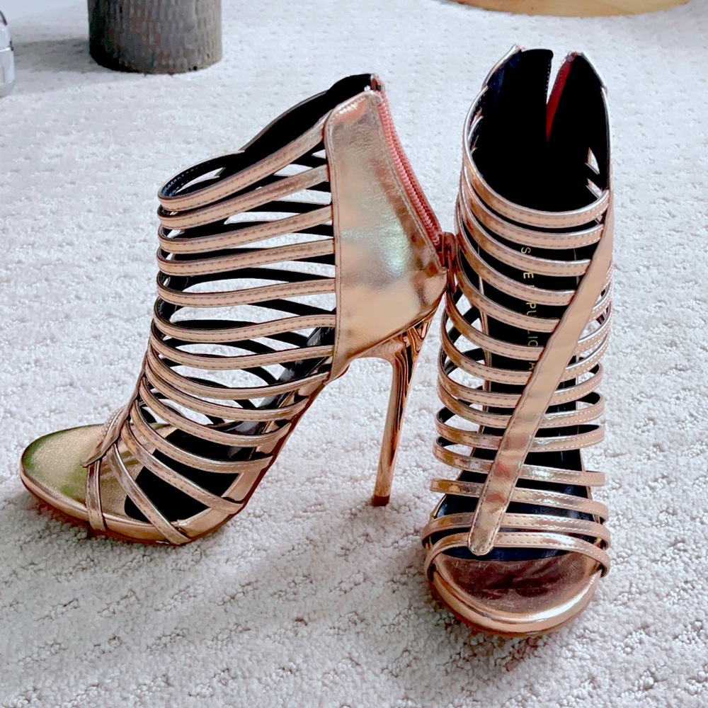 Rose gold heels